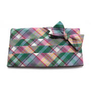 Green & Purple Madras Plaid Cummerbund & Bow Tie Green & Purple Madras Plaid Cummerbund & Bow Tie